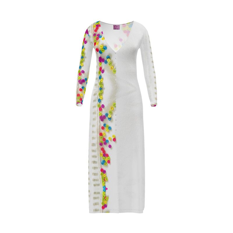 white polo neck dress White Cotton Boat Neck Dress main image 0