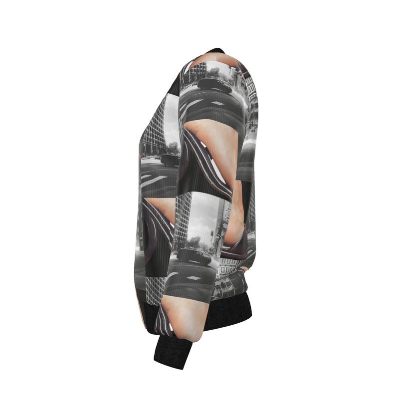 City Shoes Reversible Silk Bomber Jacket
