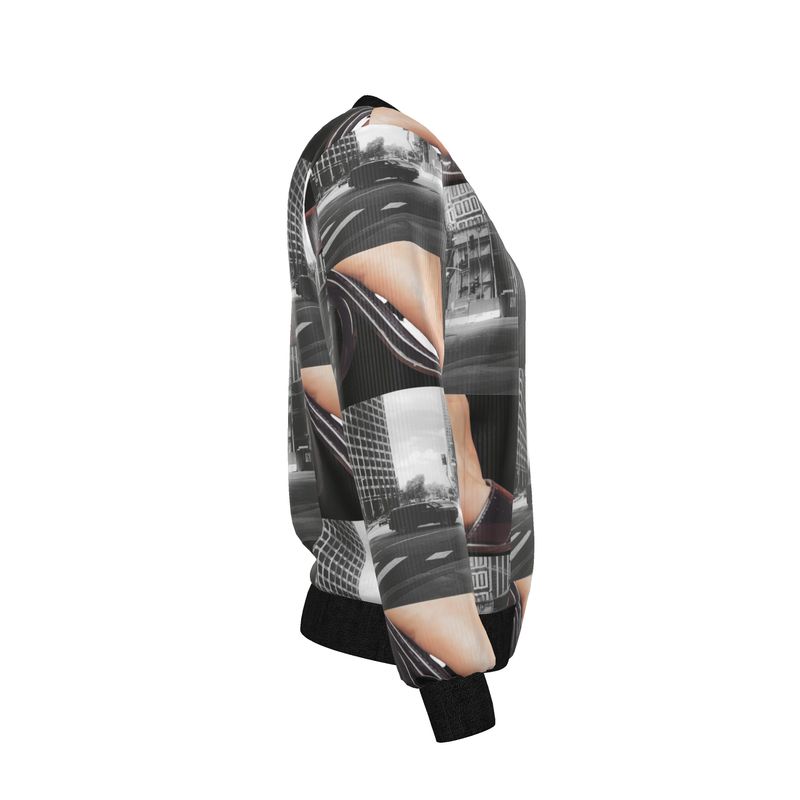 City Shoes Reversible Silk Bomber Jacket