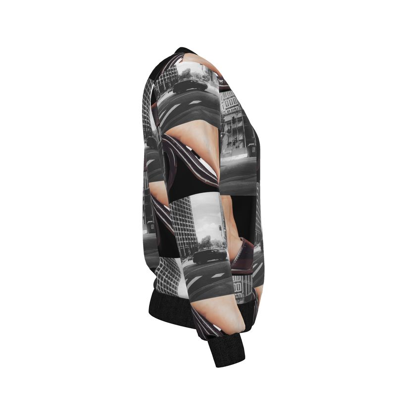 City Shoes Reversible Silk Bomber Jacket
