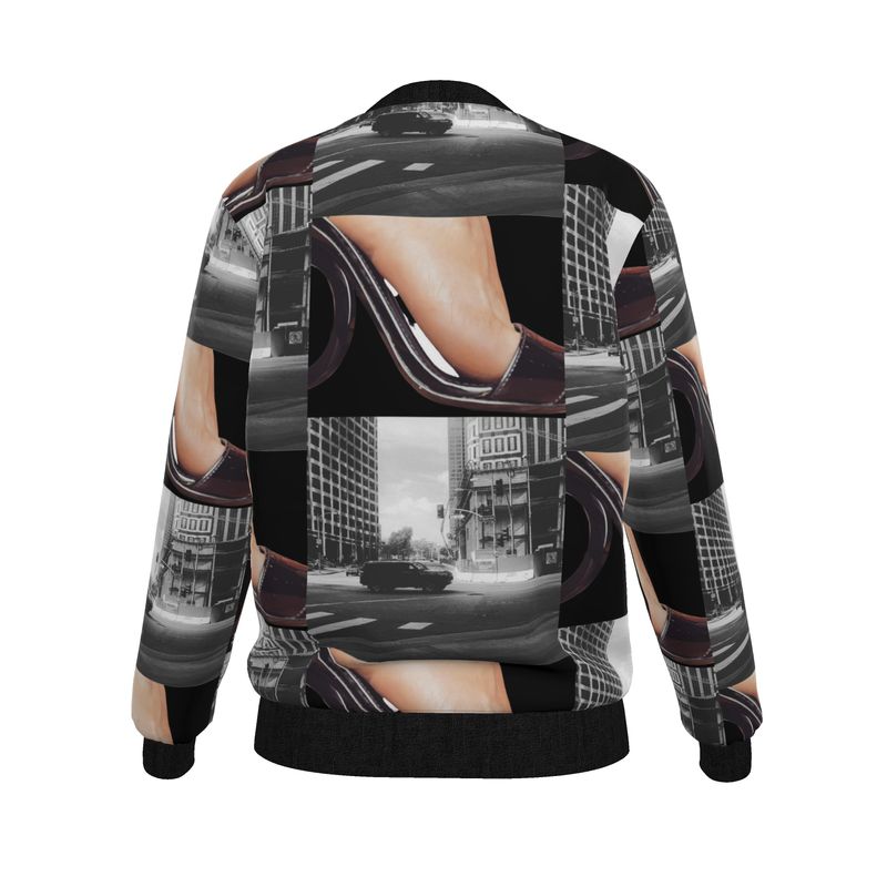 City Shoes Reversible Silk Bomber Jacket