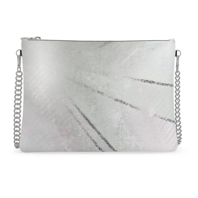 Grey Sun Shine Crossbody Bag With Chain