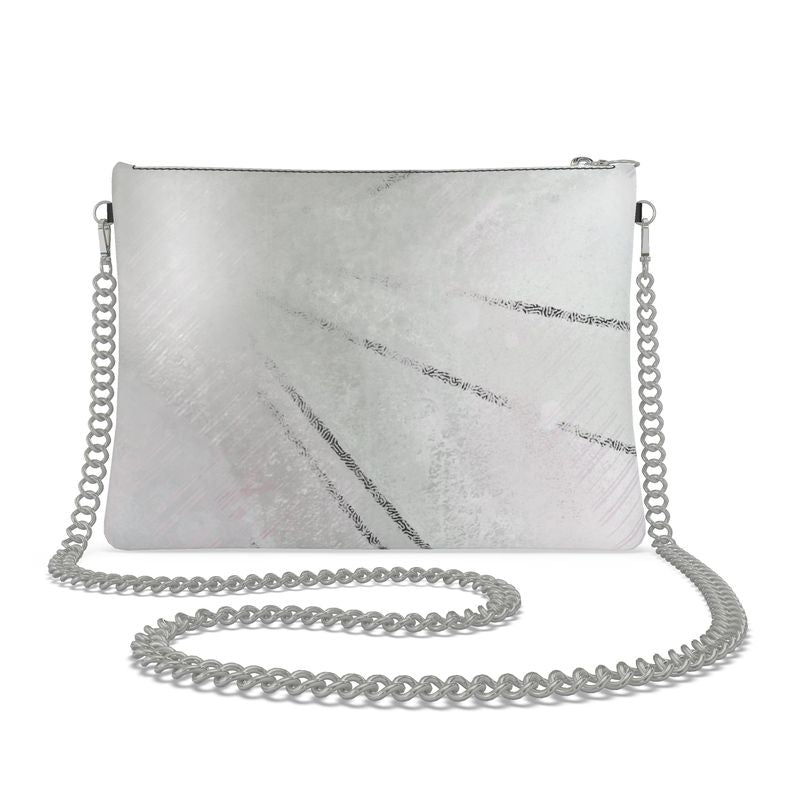 Grey Sun Shine Crossbody Bag With Chain