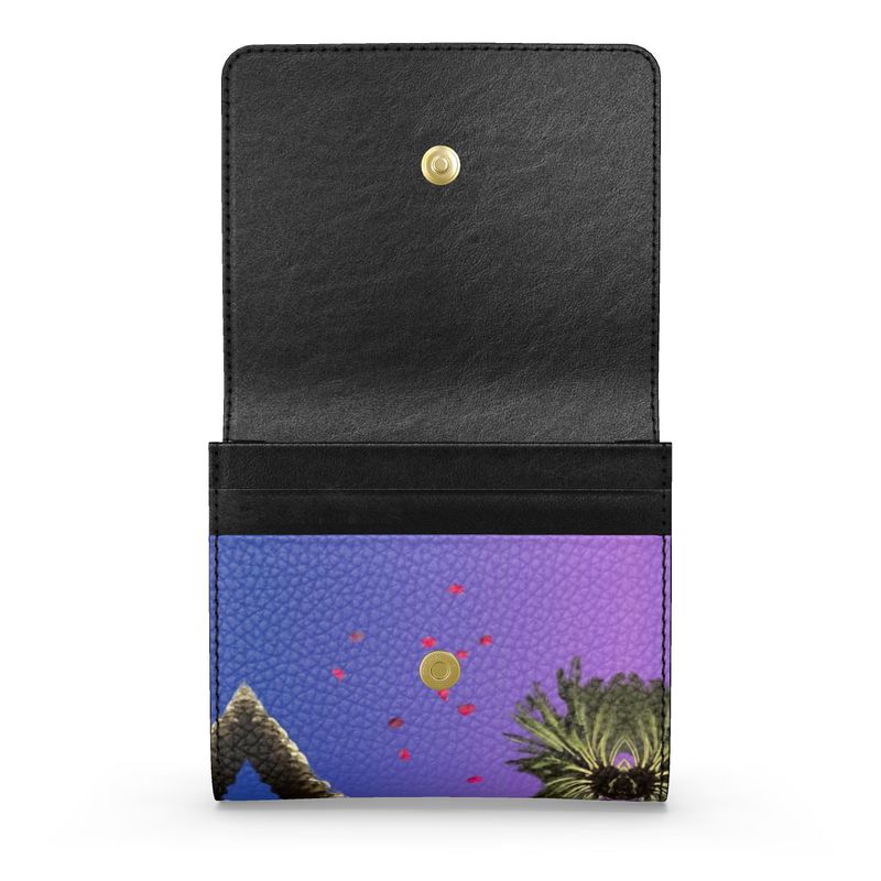 California Valentine Small Leather Foldover Purse