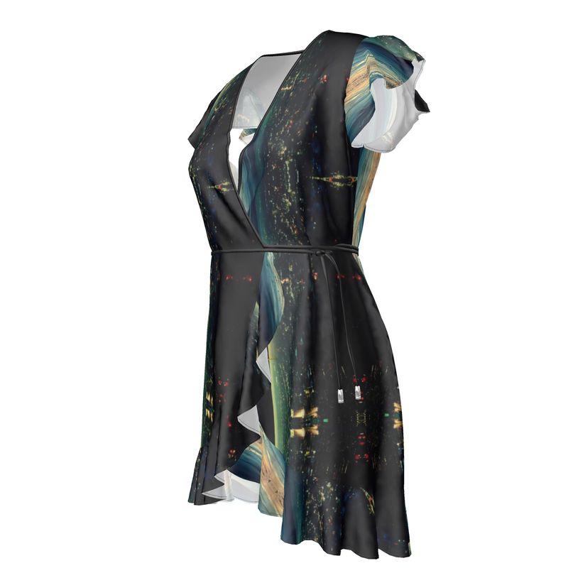 Tropical City Tea Dress