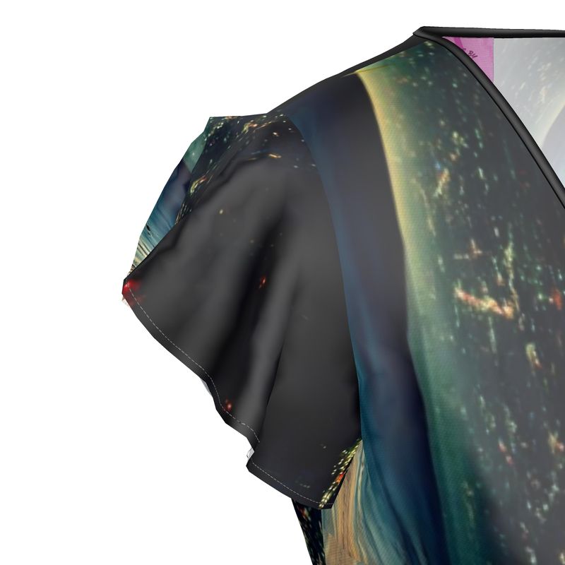 Tropical City Tea Dress