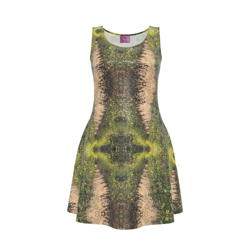 Sheer Path Skater Dress