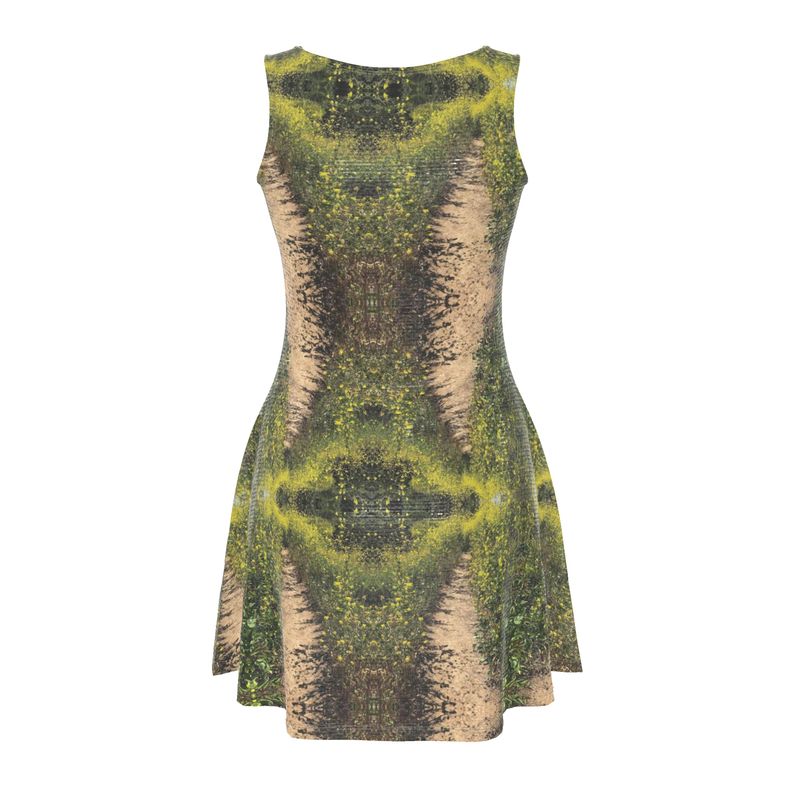 Sheer Path Skater Dress