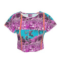 Hibiscus Foreground Crop Top