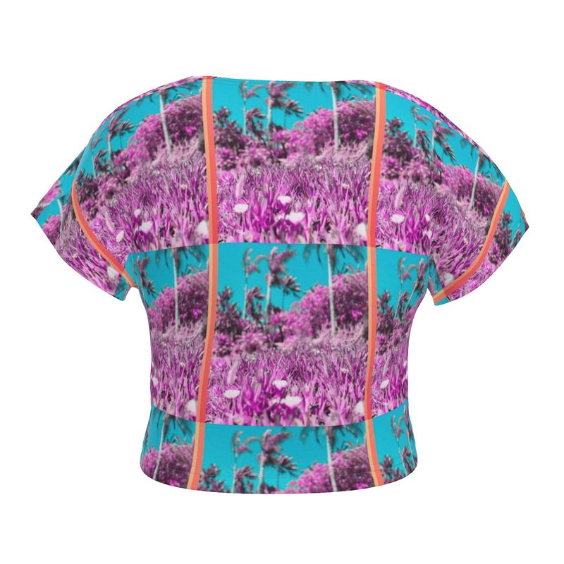 Hibiscus Foreground Crop Top