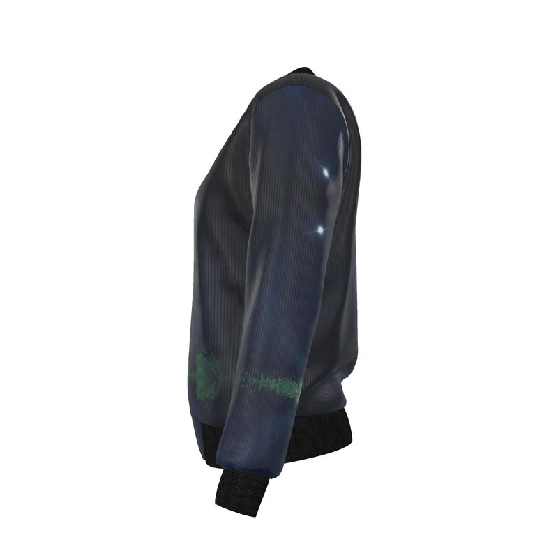 Midnight Reversible Silk Bomber Jacket