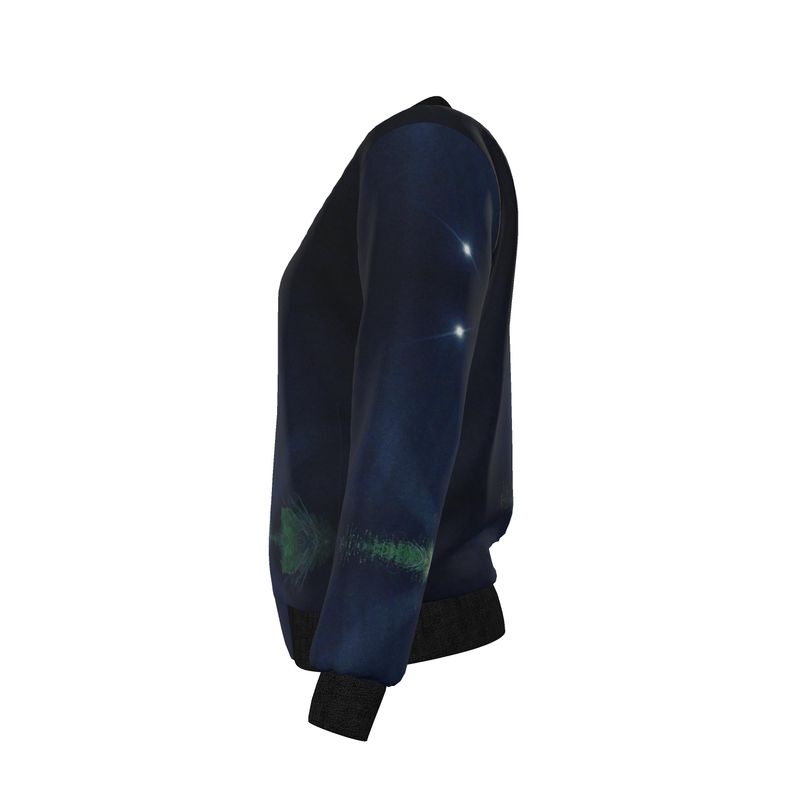 Midnight Reversible Silk Bomber Jacket
