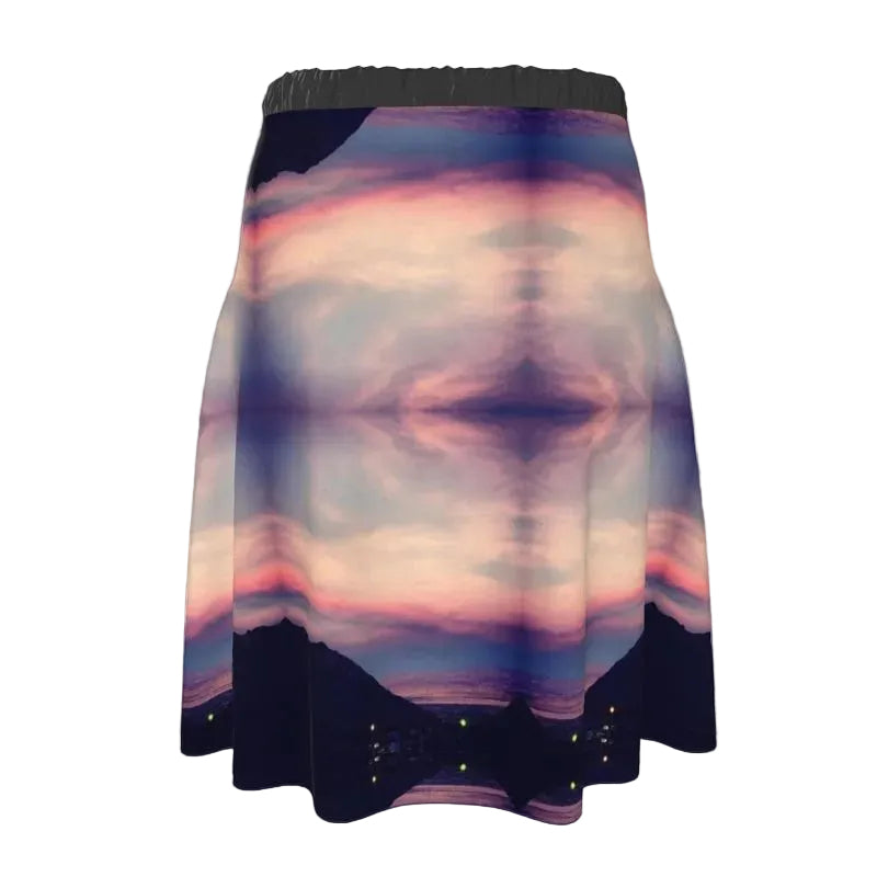 Black and Purple Mountain Skirt
