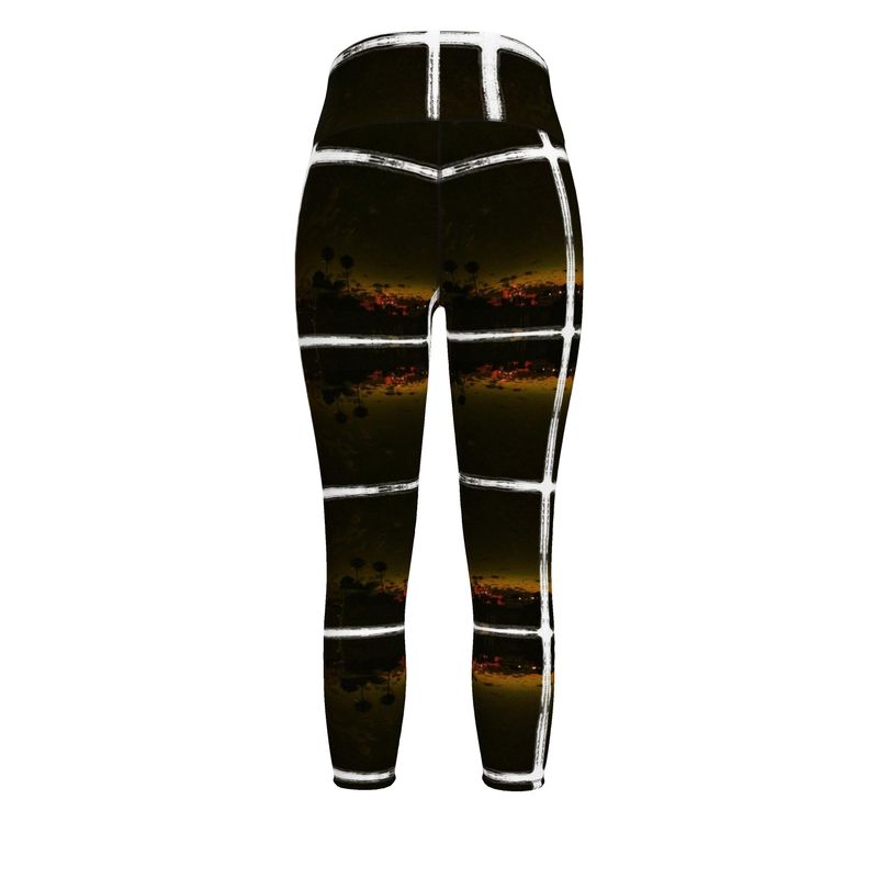 Night Checks Sports Leggings