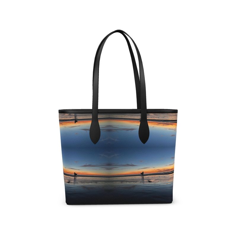 Sunset Surf Leather City Shopper