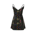 Summer Black Mini Slip Dress