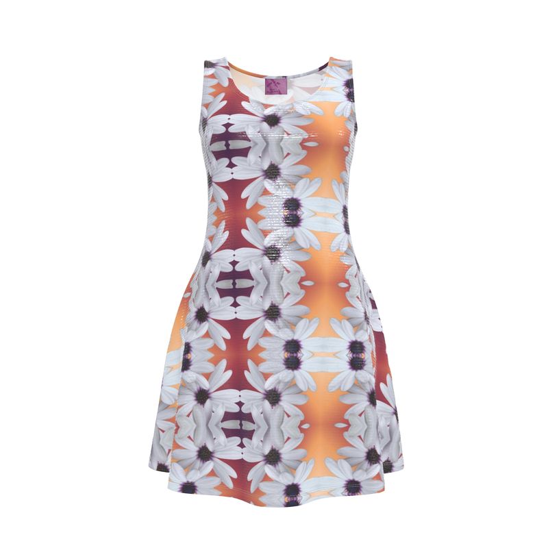 Sidewalk Flowers Skater Dress