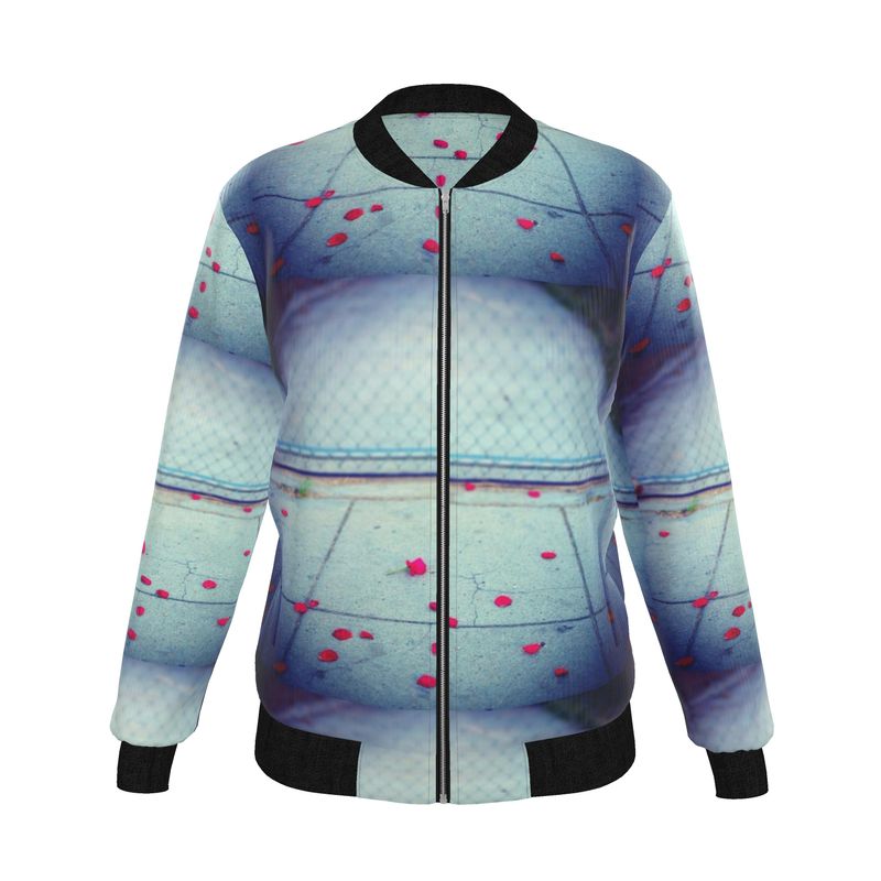 Scattered Beauty Reversible Silk Bomber Jacket