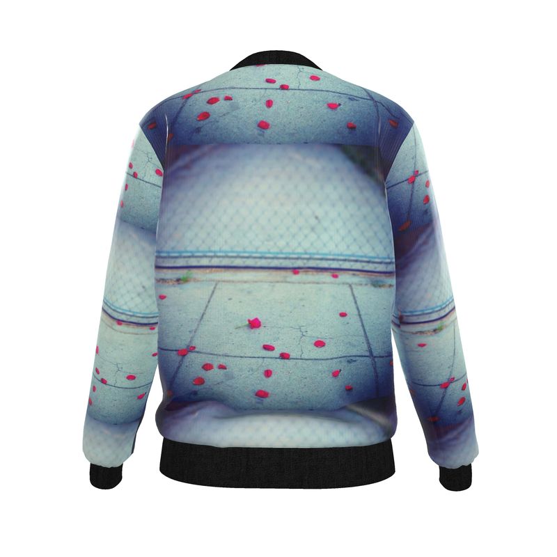 Scattered Beauty Reversible Silk Bomber Jacket