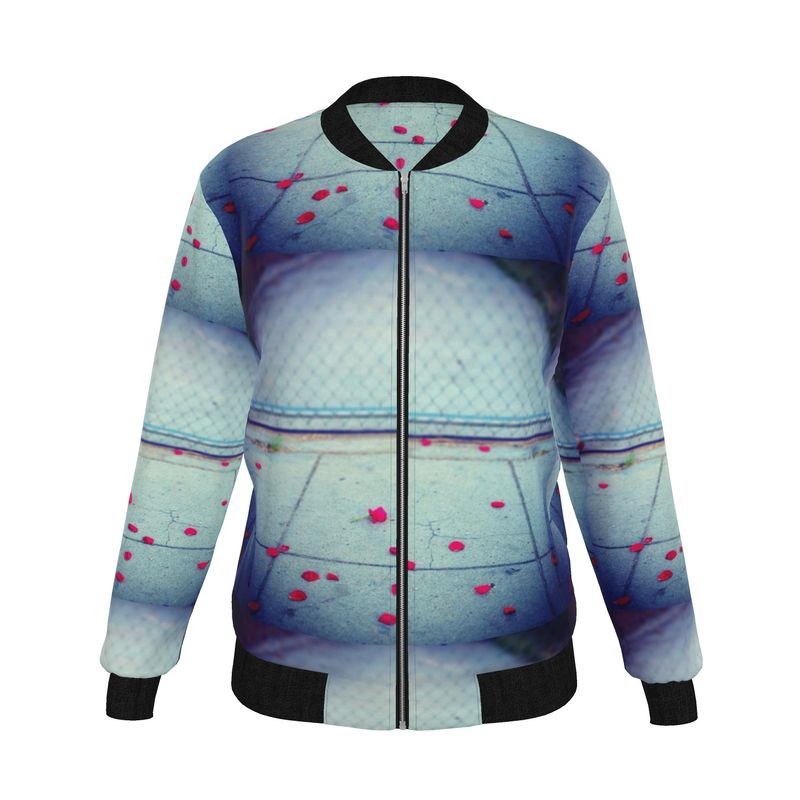 Scattered Beauty Reversible Silk Bomber Jacket