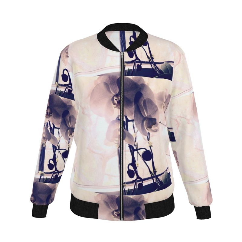 Soft Light Reversible Silk Bomber Jacket