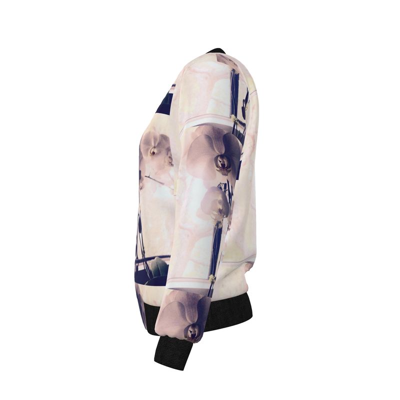 Soft Light Reversible Silk Bomber Jacket