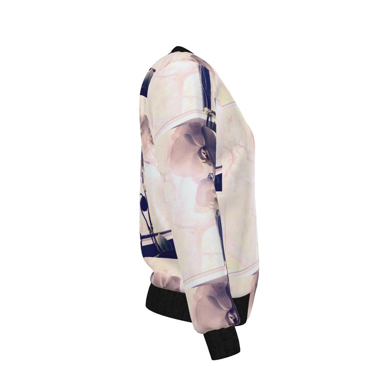 Soft Light Reversible Silk Bomber Jacket