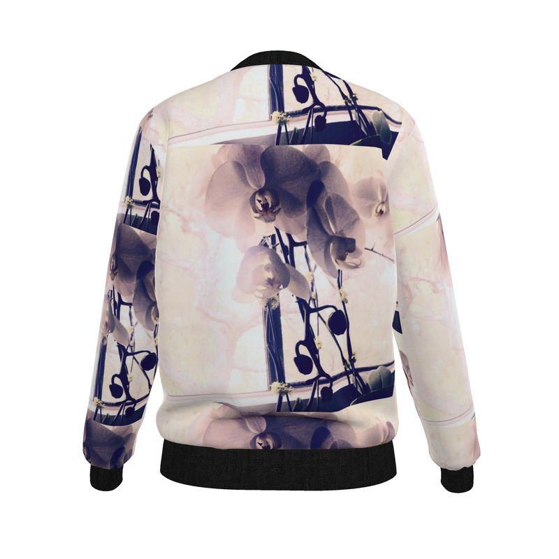 Soft Light Reversible Silk Bomber Jacket