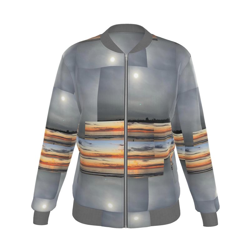 Many Suns Reversible Silk Bomber Jacket