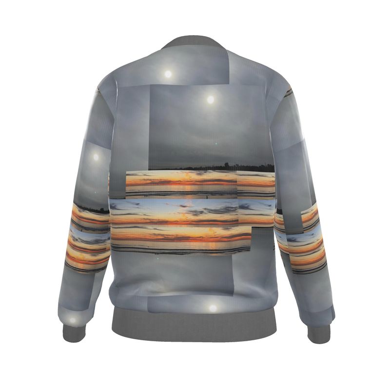 Many Suns Reversible Silk Bomber Jacket