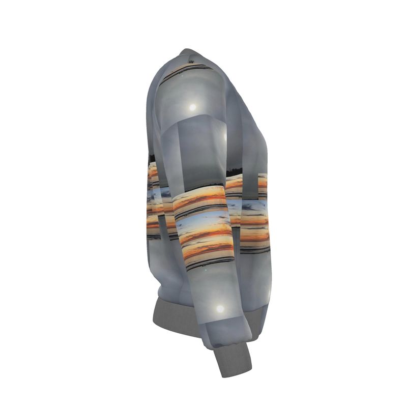 Many Suns Reversible Silk Bomber Jacket