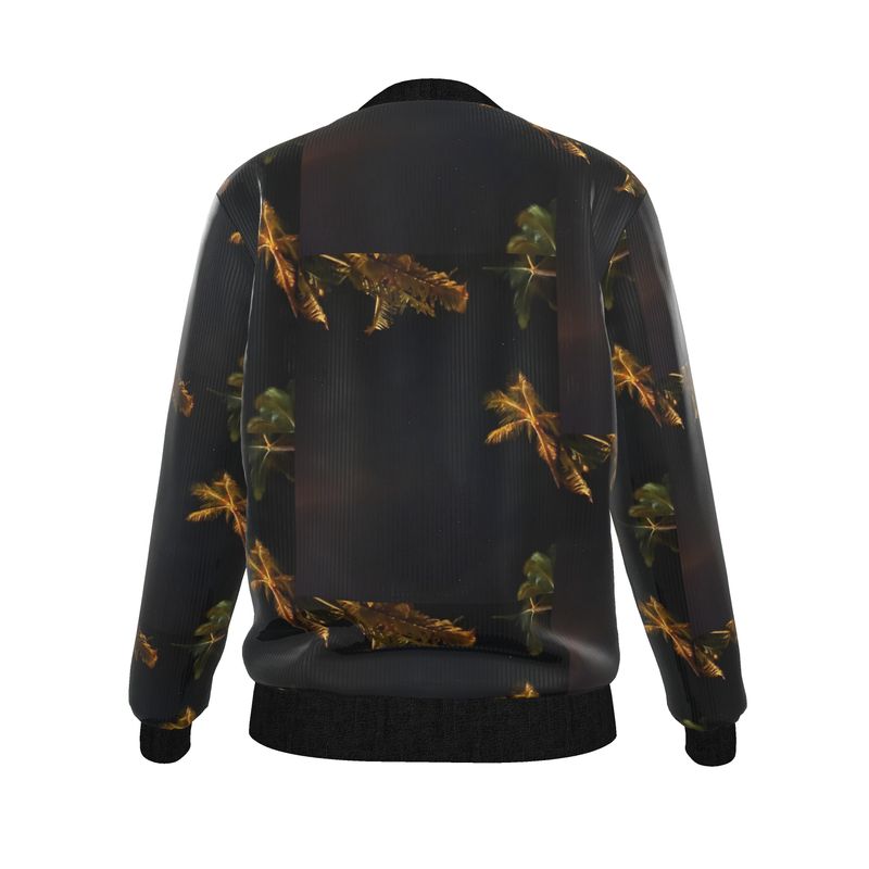 Hawaiian Sky Reversible Silk Bomber Jacket