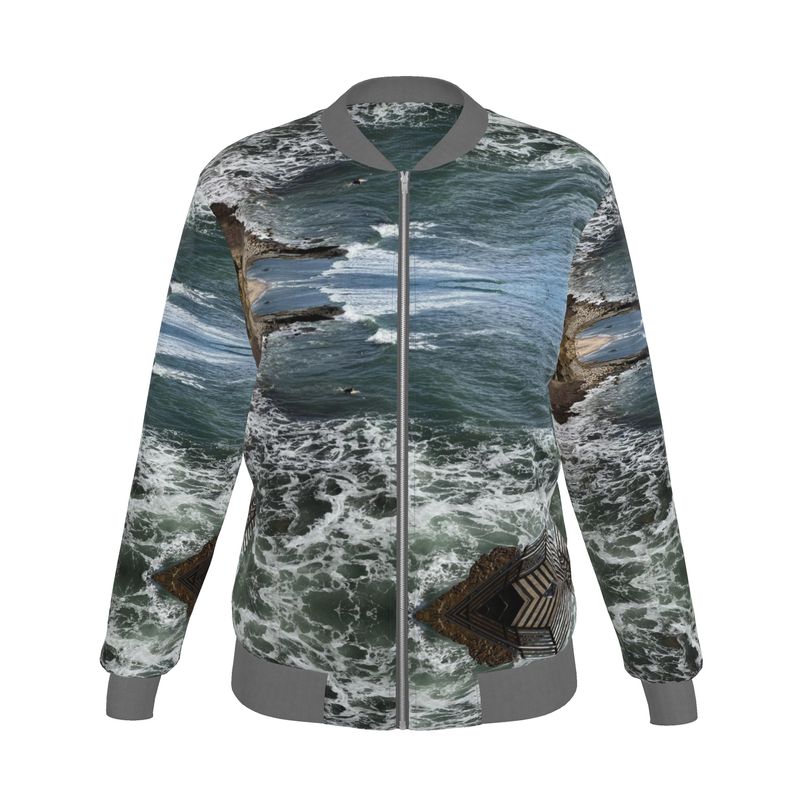 Surf City Reversible Silk Bomber Jacket