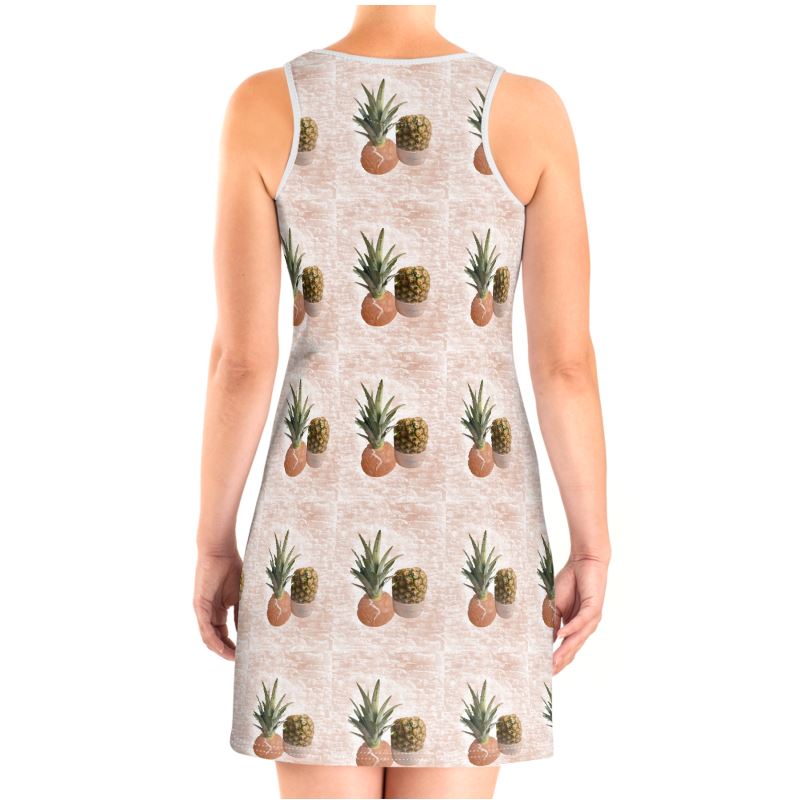 Pineapple Pink Halter Dress