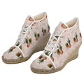 Pineapple Pink Wedge Espadrilles