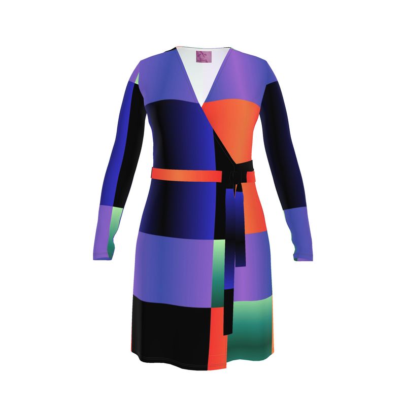 Color Gram Wrap Dress