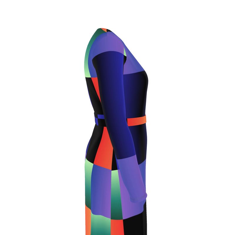 Color Gram Wrap Dress