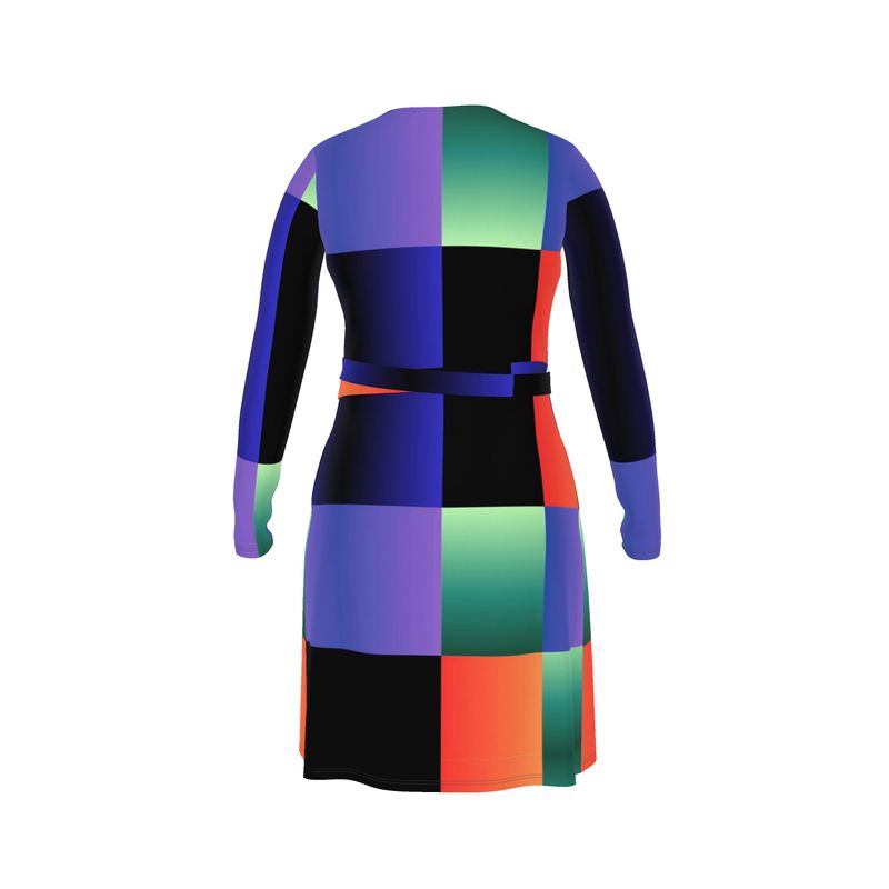 Color Gram Wrap Dress