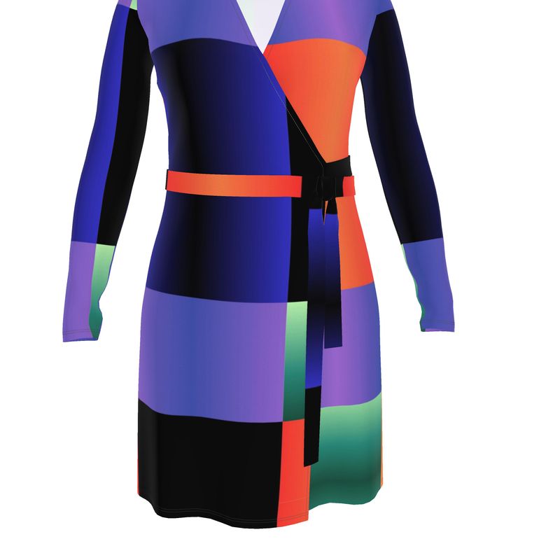 Color Gram Wrap Dress