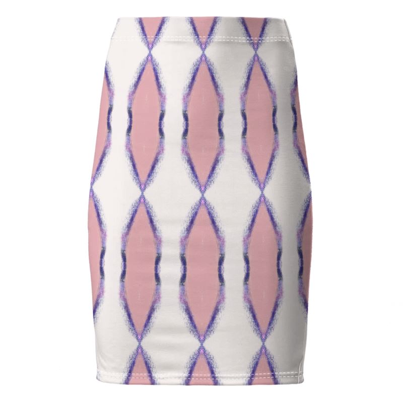 Just Enough Purple and Pink Pencil Skirt