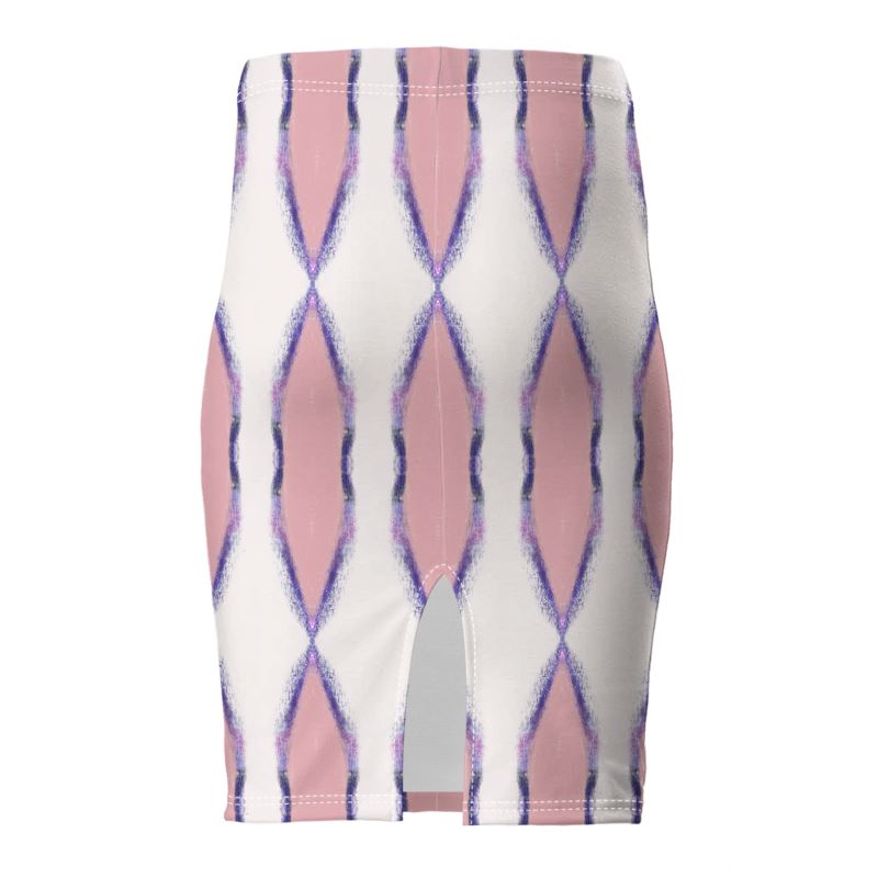 Just Enough Purple and Pink Pencil Skirt