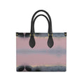 Ocean Pink Leather Shopper Bag
