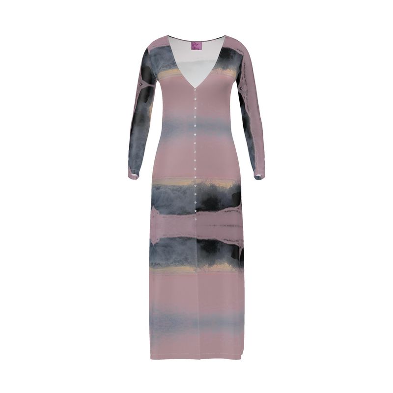 Ocean Pink Long Cardigan