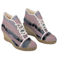 Ocean Pink Wedge Espadrilles