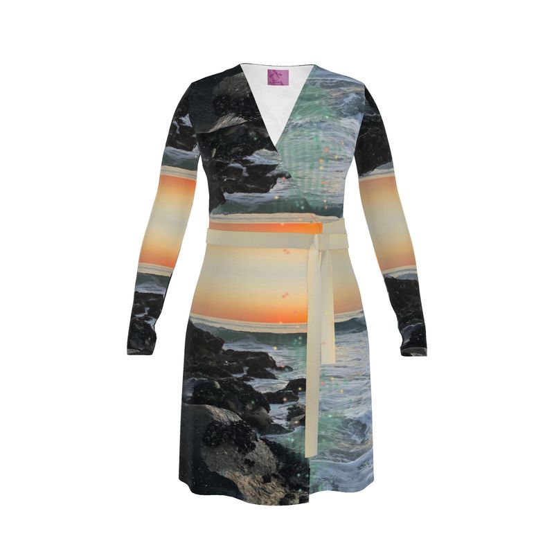 Good Night Glimmer Wrap Dress