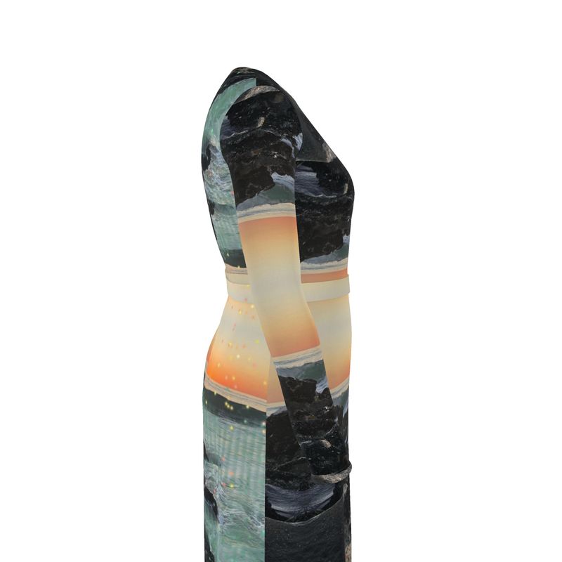 Good Night Glimmer Wrap Dress