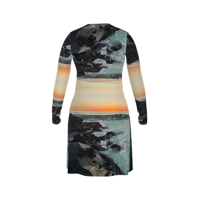 Good Night Glimmer Wrap Dress