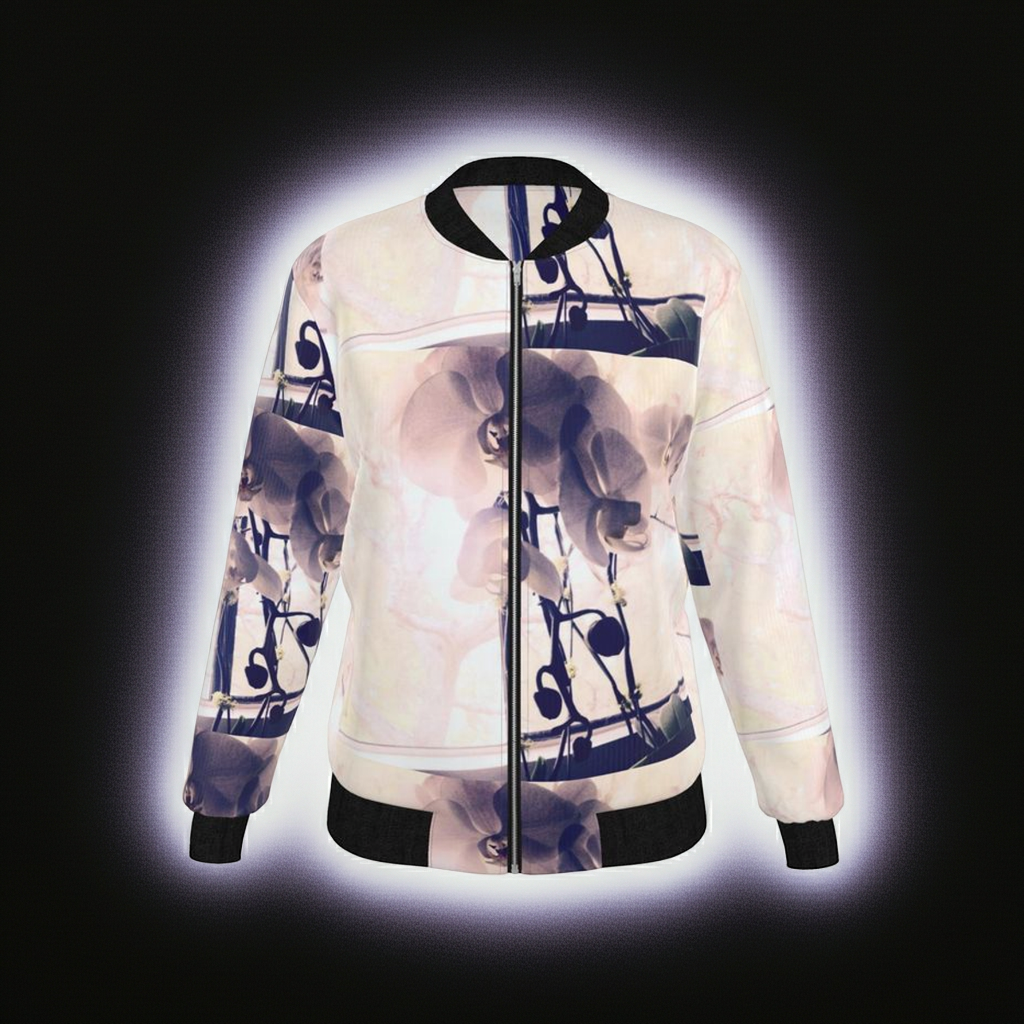 Soft Light Reversible Silk Bomber Jacket