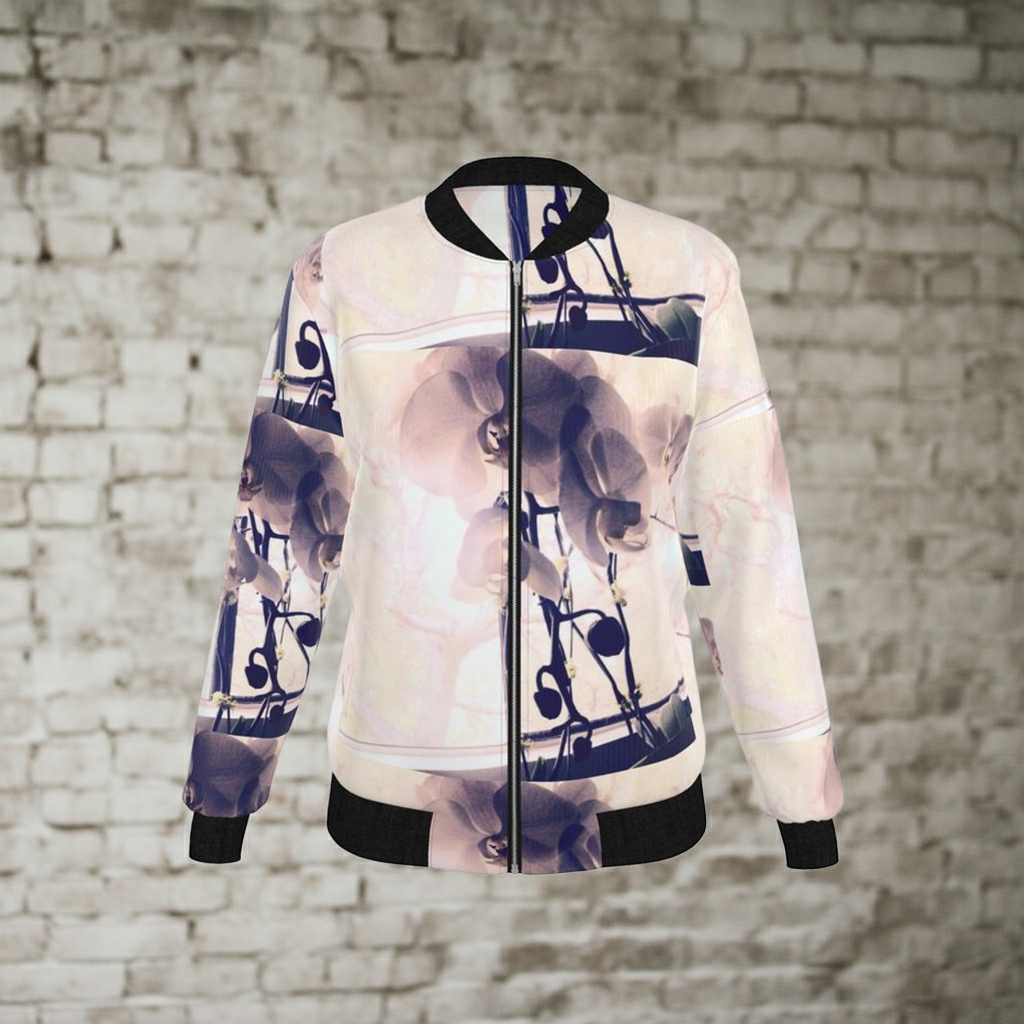 Soft Light Reversible Silk Bomber Jacket